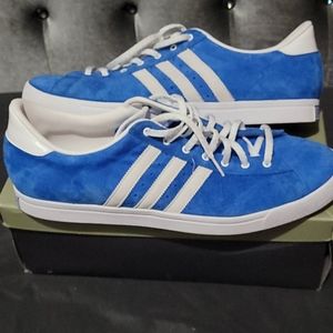 Adidas Green Star Suede Blue Sneakers
